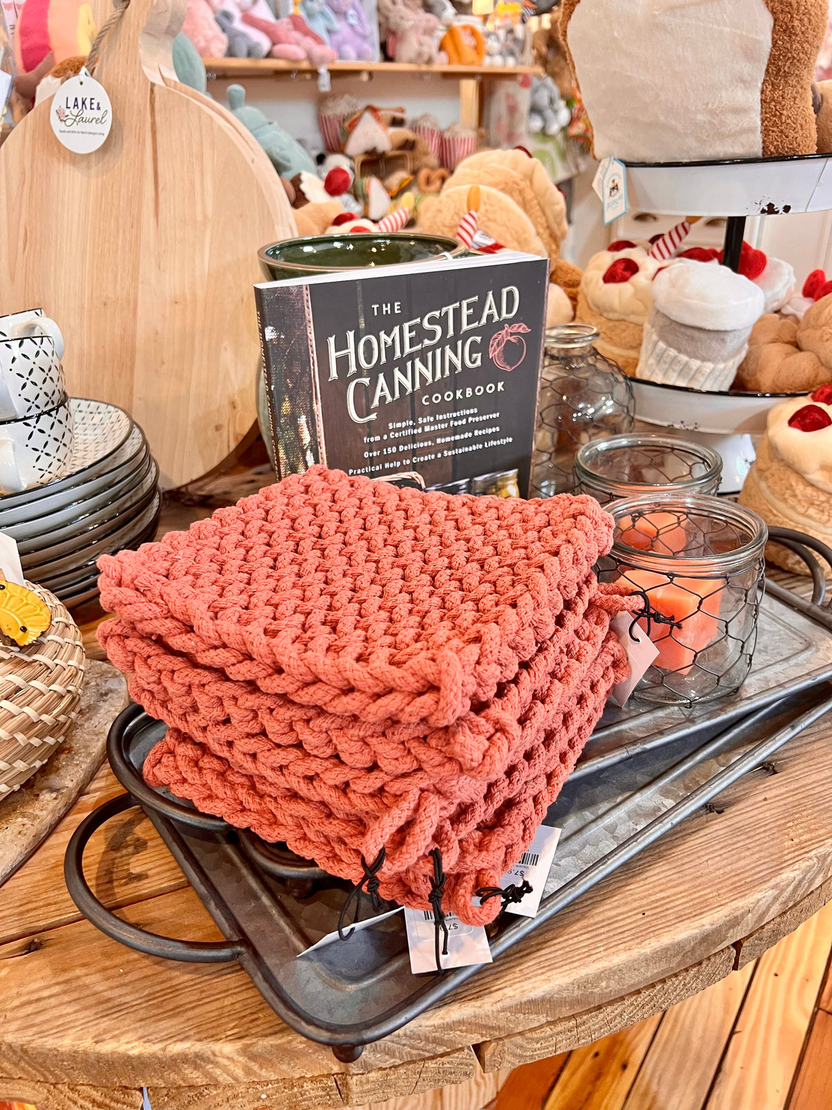 Cotton Crocheted Pot Holder - mlynnedesigns