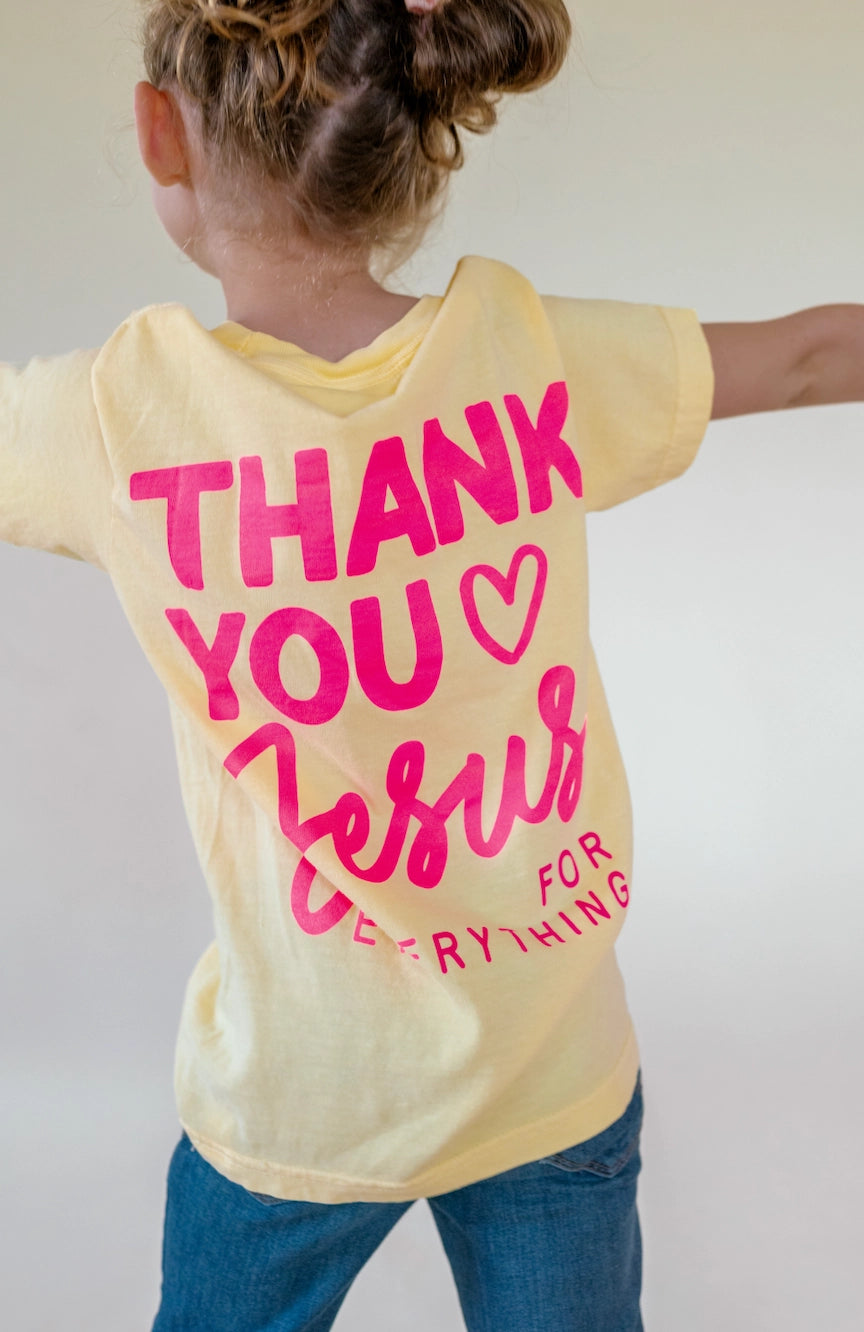 Youth Thank You Jesus Tee - Butter