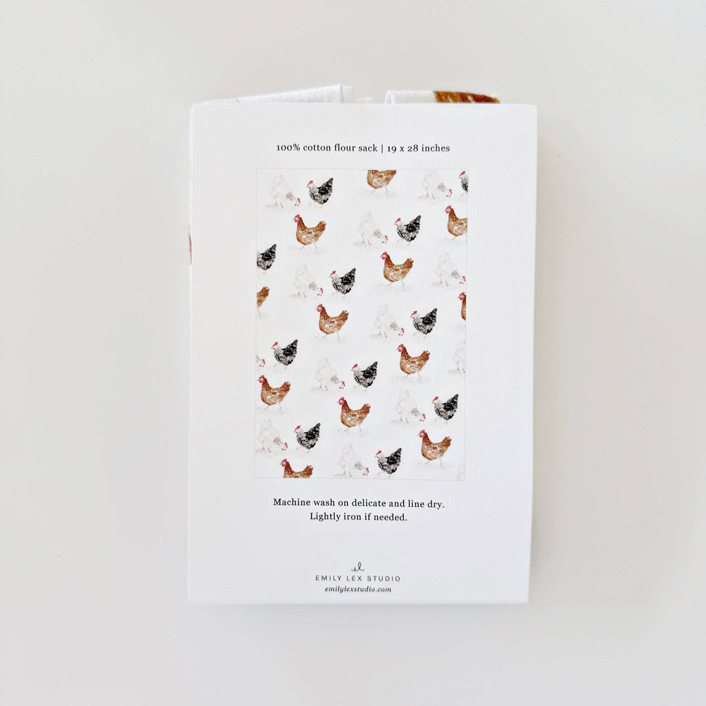Chickens Tea Towel