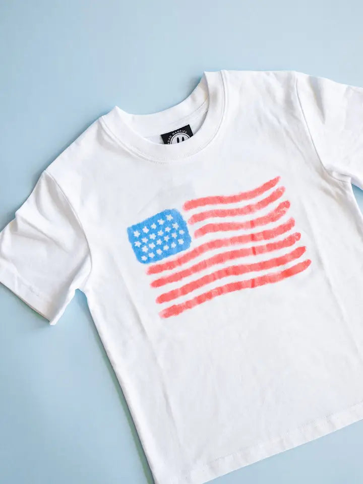 Xoxo By Magpies Watercolor Flag T-Shirt | Youth
