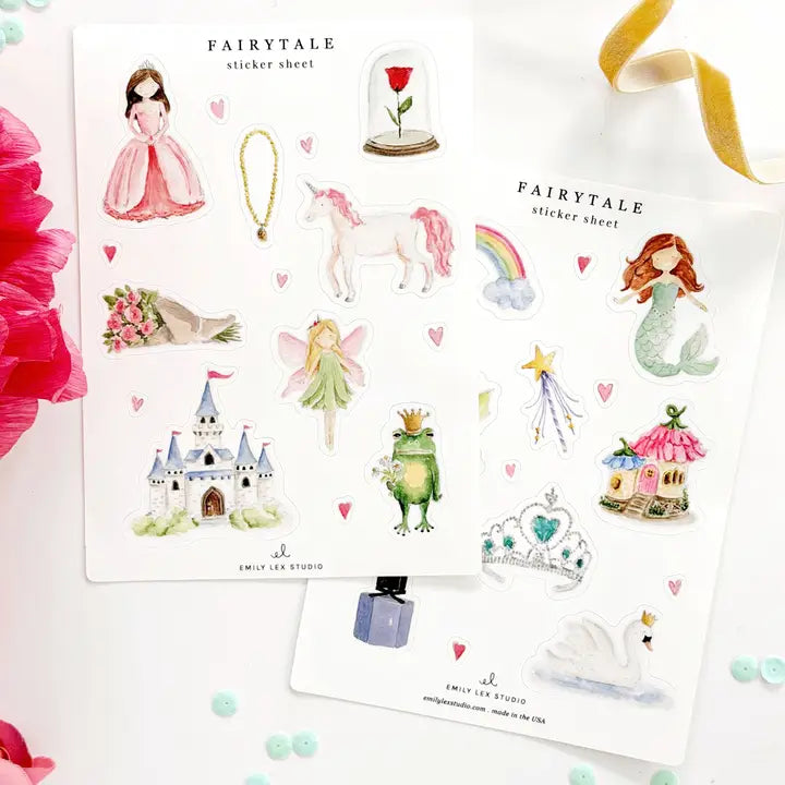 Fairytale Sticker Sheets by Emily Lex