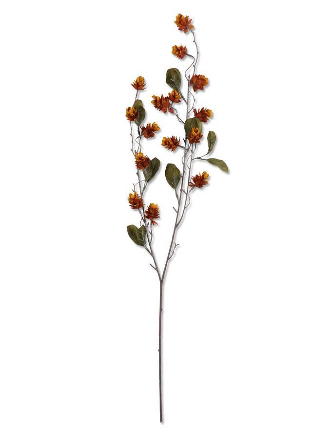 Rust Hops with Leaves Spray