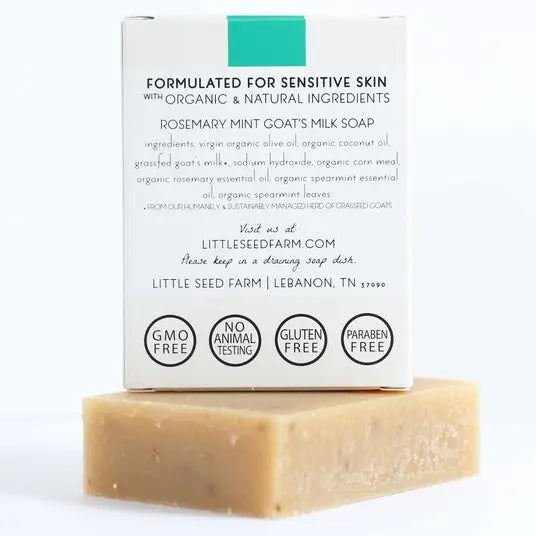 Rosemary Mint Bar Soap - Exfoliating & Energizing