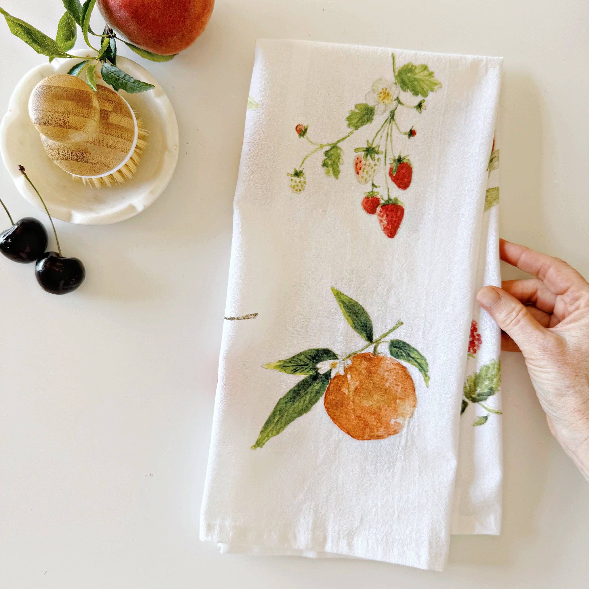 Emily Lex - Fruit Tea towel