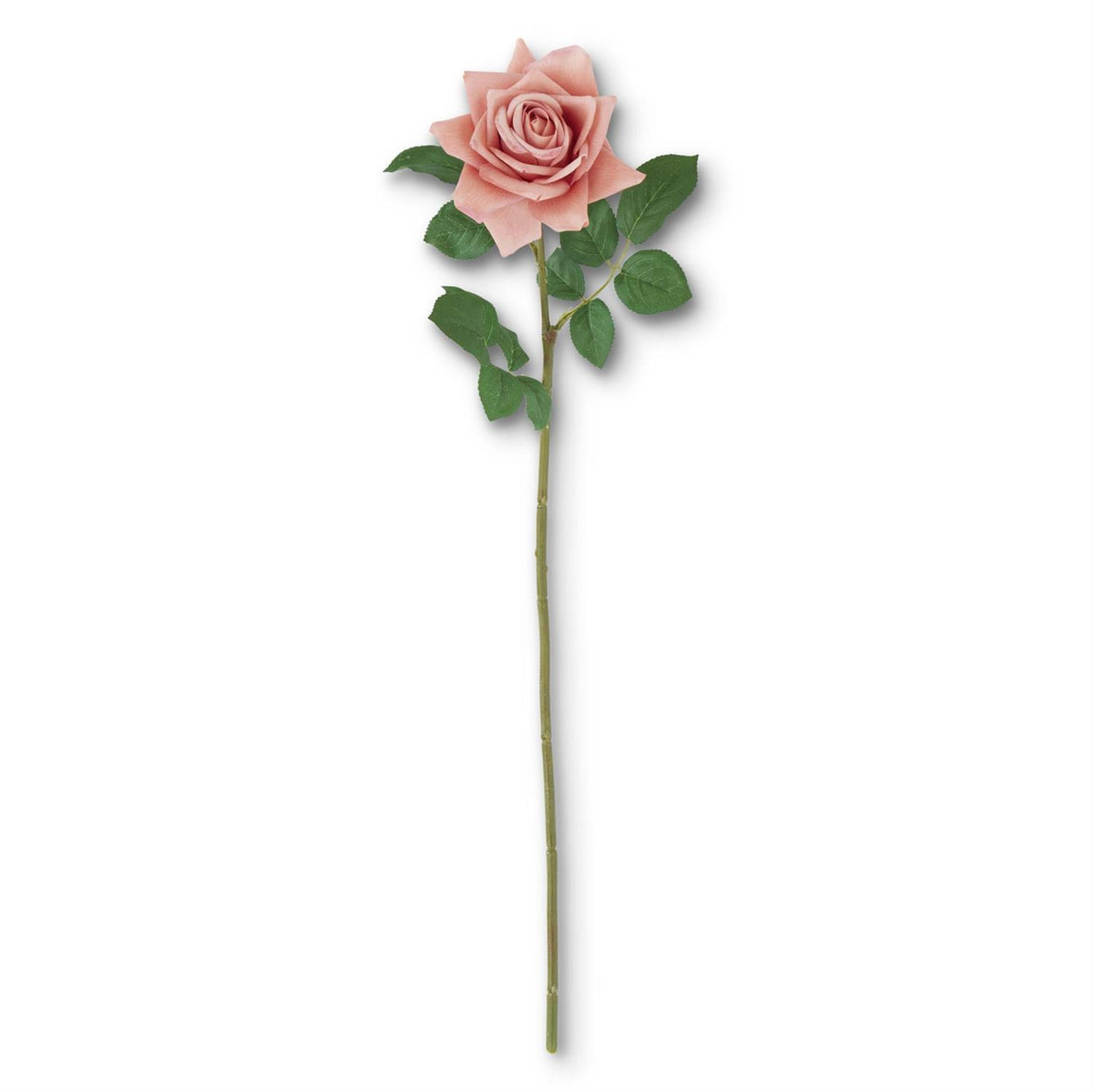 Coral Real Touch Duchess Rose Stem Floral