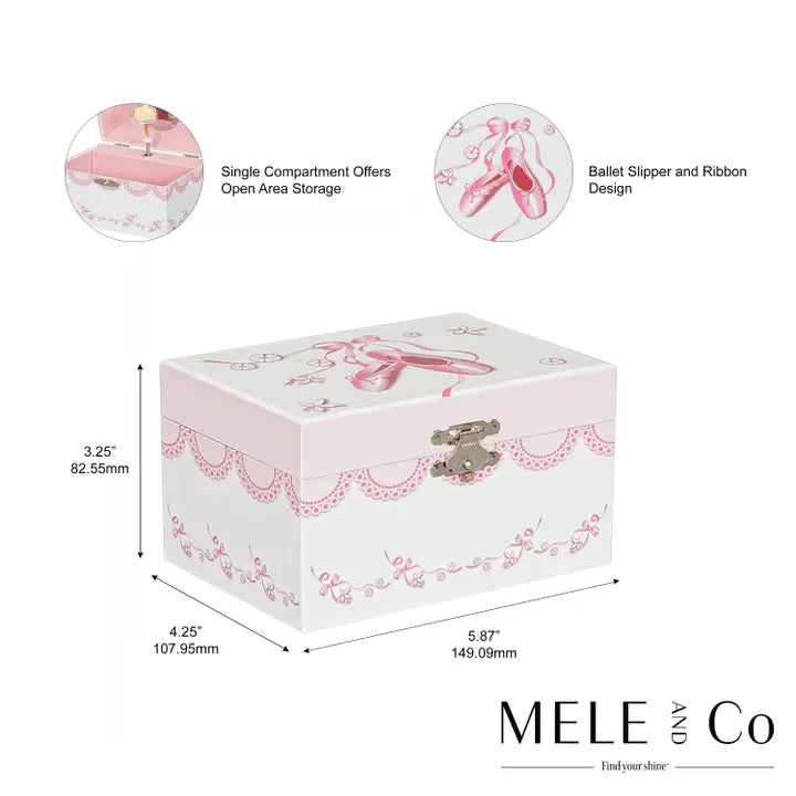 Mele and Co Cora Girl's Musical Ballerina Jewelry Box