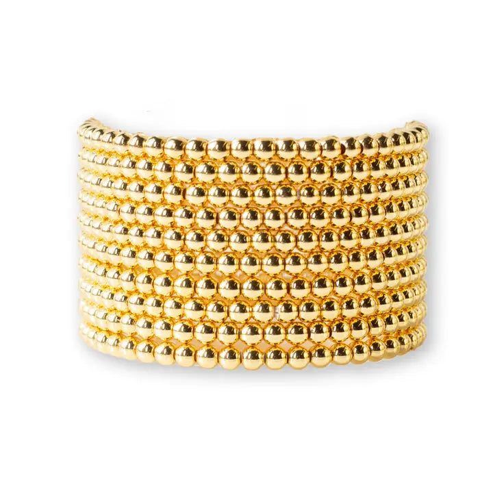 Gold Beaded Bracelets-3mm