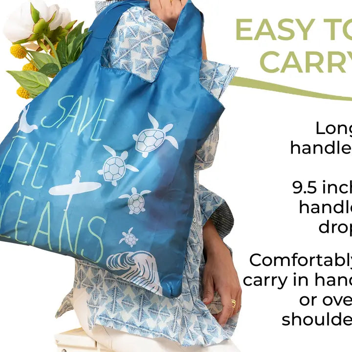 Save the Oceans Blu Bag Reusable Shopper Tote
