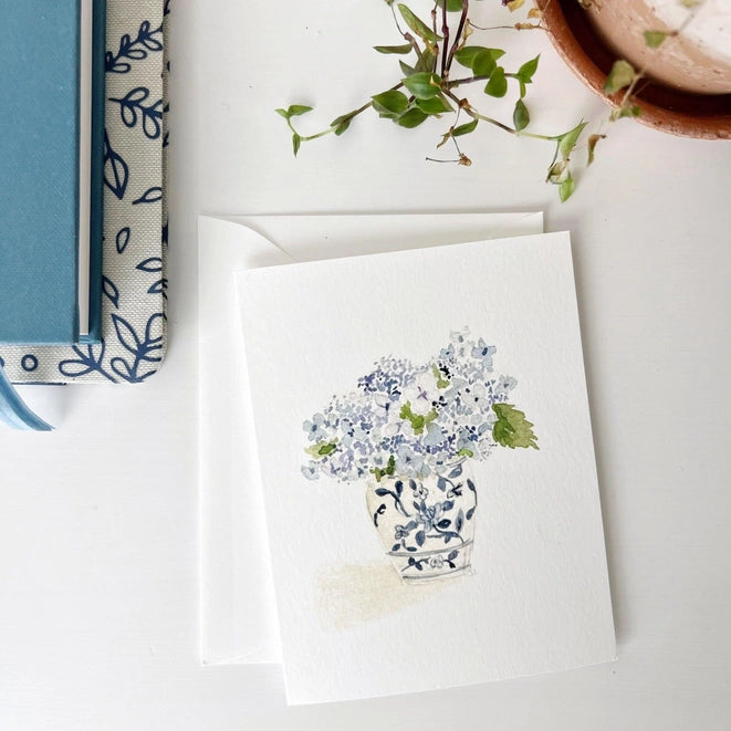 Hydrangea Bouquet Notecards by Emily Lex