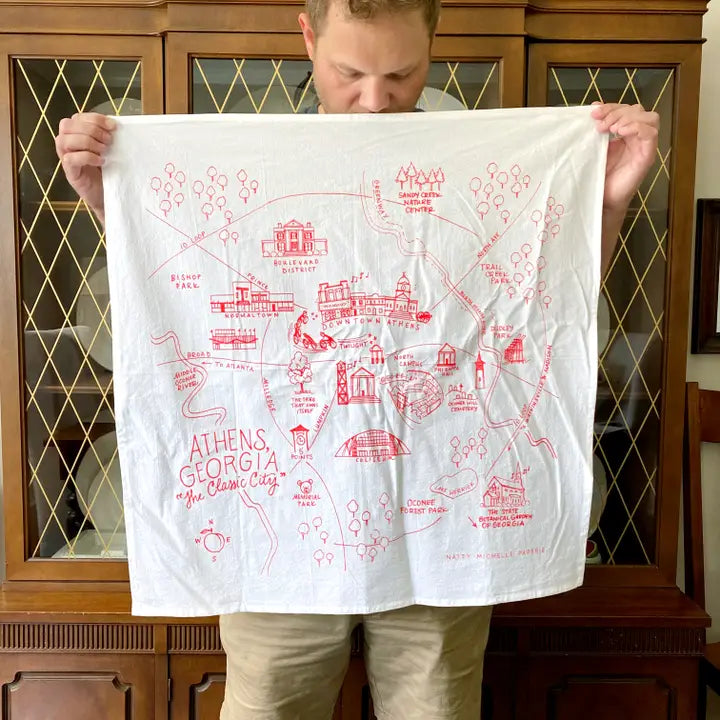 Athens, Georgia Xl Flour Sack Towel