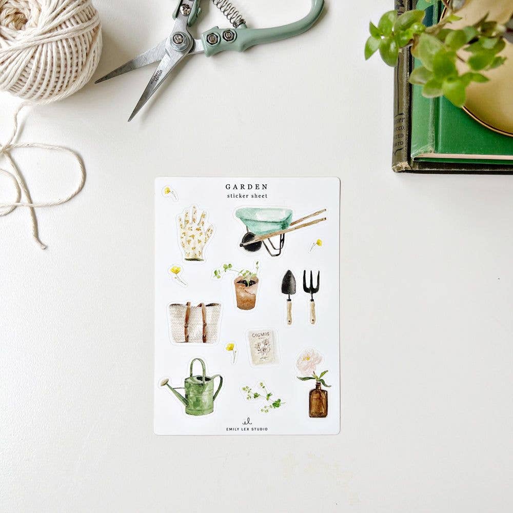 Garden Sticker Sheets by Emily Lex