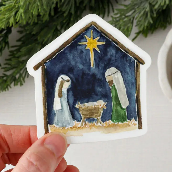 Nativity Sticker - By Emily Lex