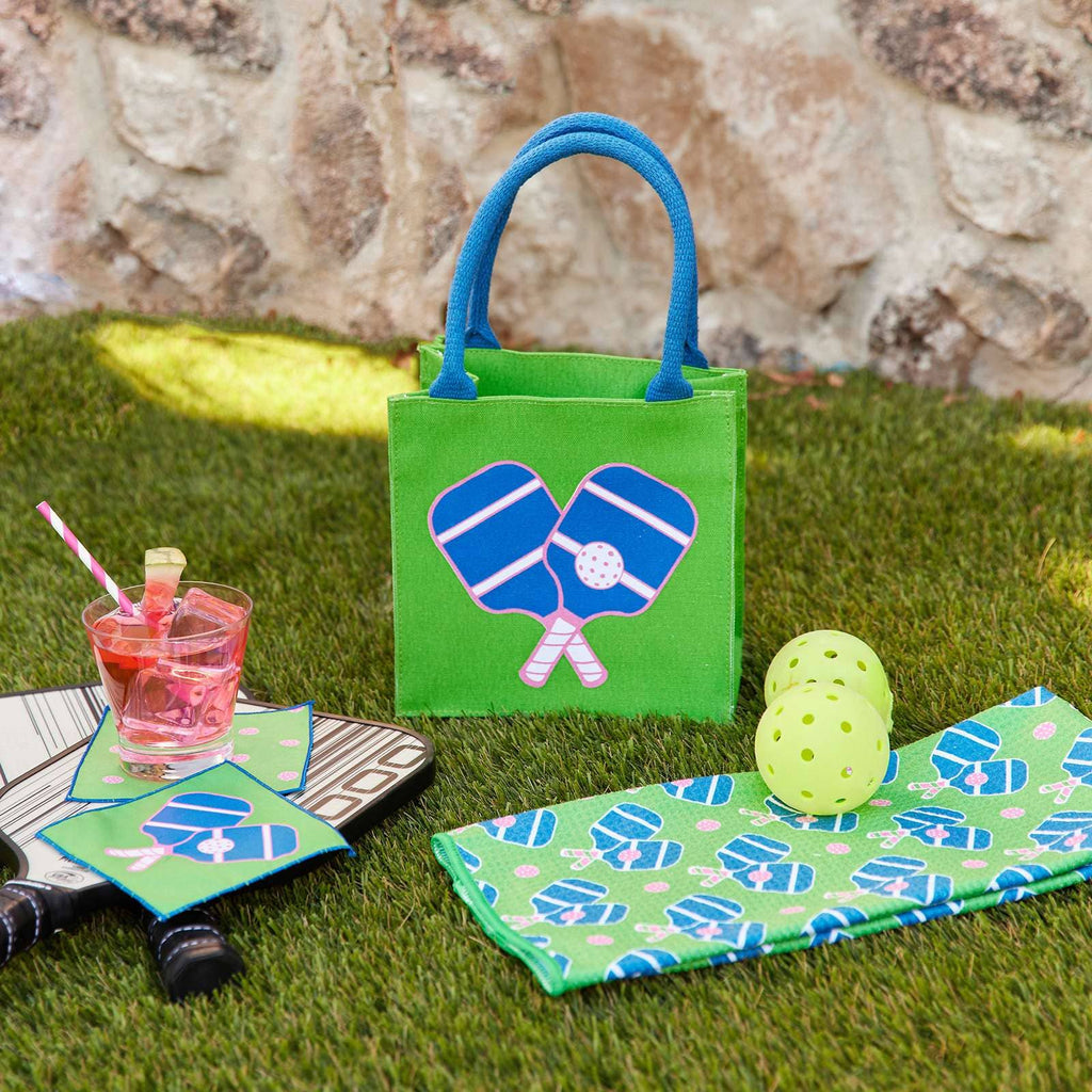 PICKLEBALL GREEN Itsy Bitsy Reusable Gift Bag Tote