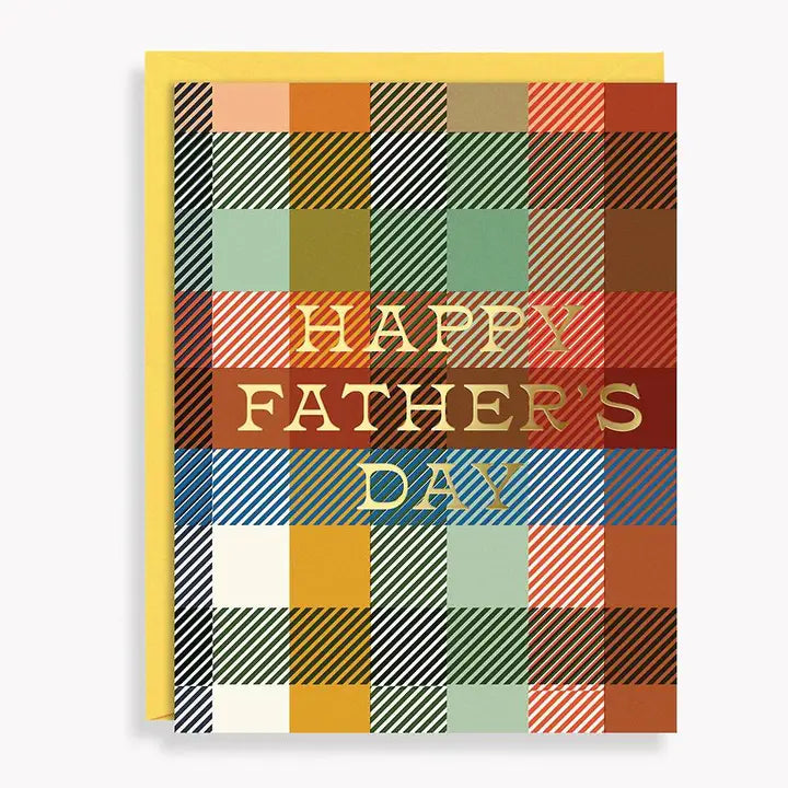 Plaid Happy Father's Day Card Greeting Card