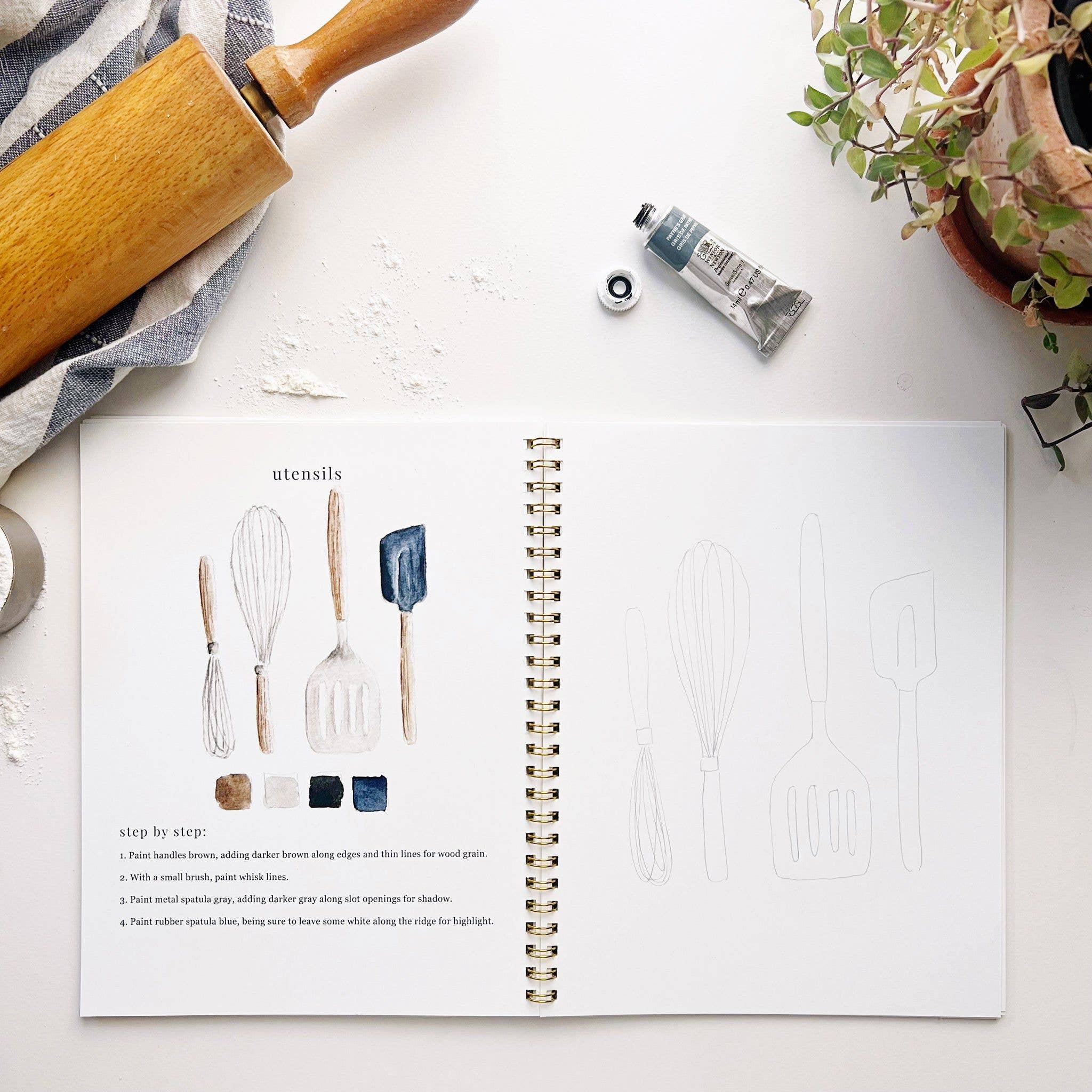 Baking Watercolor Workbook by Emily Lex