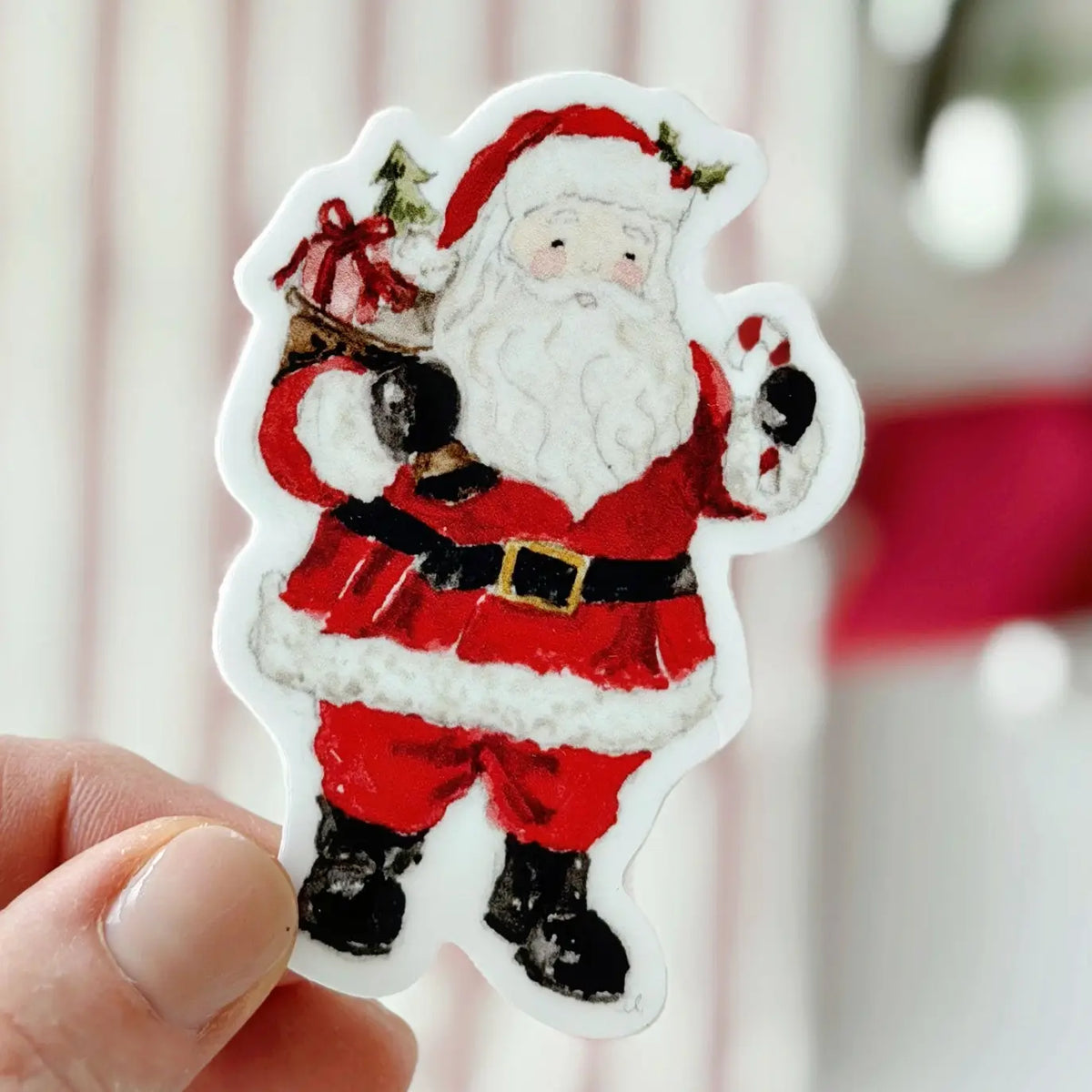 Santa Sticker by Emily Lex