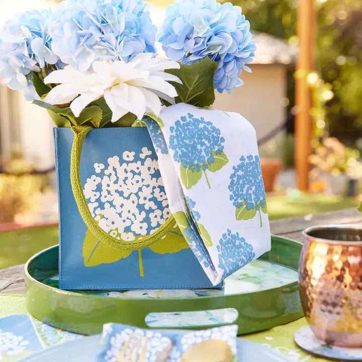 Hydrangea Sola Itsy Bitsy Reusable Gift Bag Tote