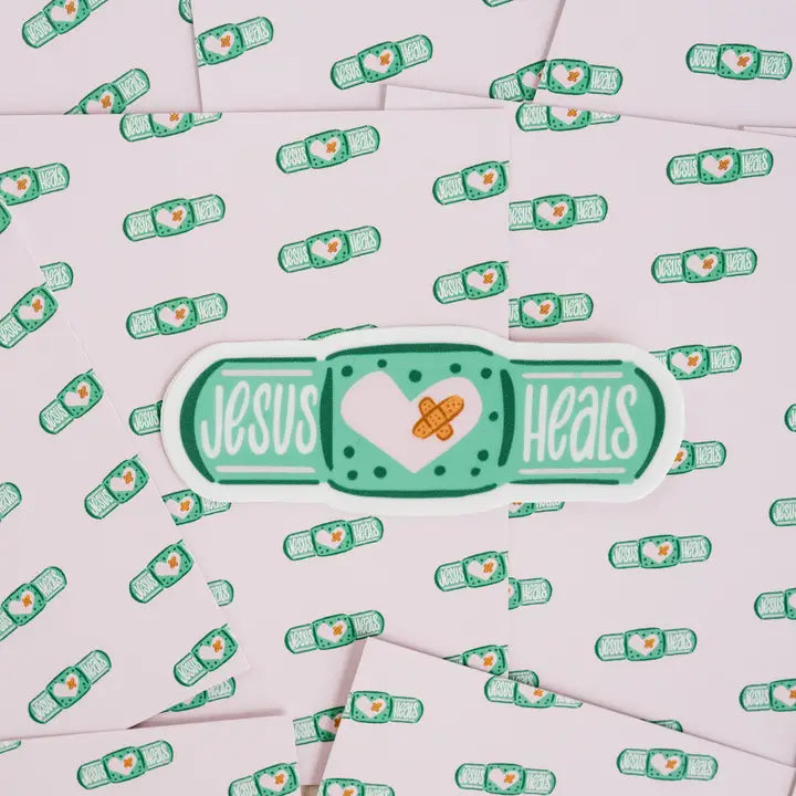 Jesus Heals Christian Sticker