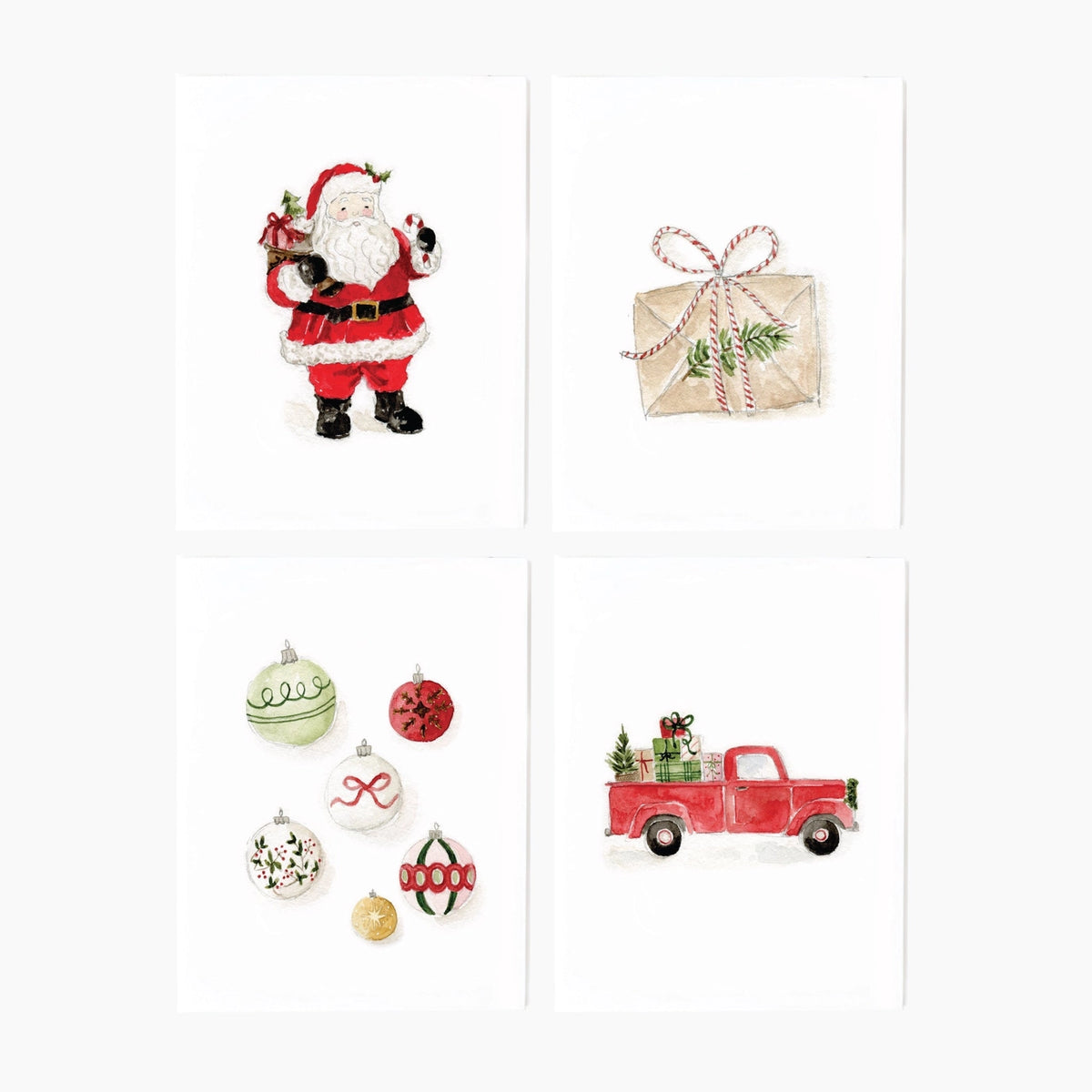 Classic Christmas Assorted Notecard Set by Emily Lex