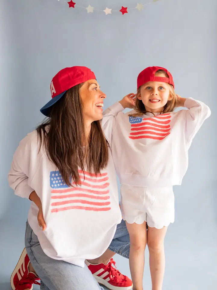 Watercolor Flag Sweatshirt | Women's