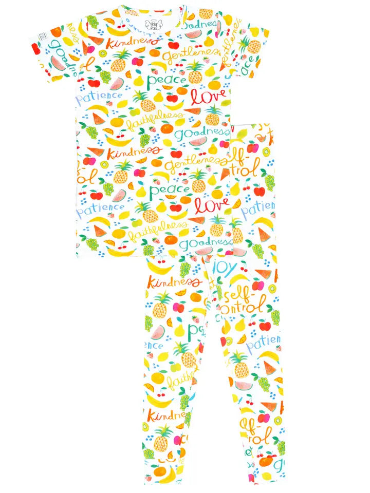 Fruit of the Spirit Pj Short Sleeve & Pants Set Bamboo