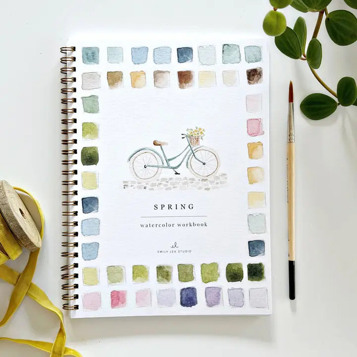 Spring Watercolor Workbook by Emily Lex