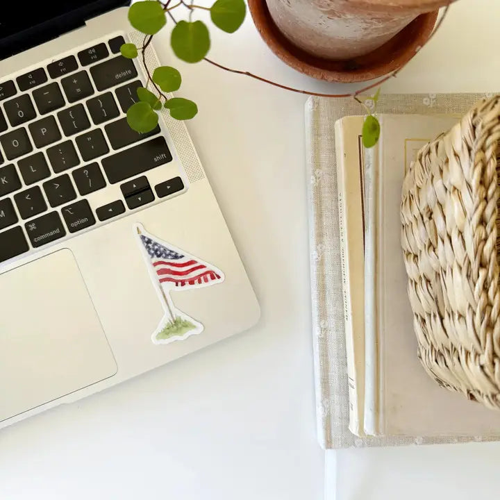 American Flag Sticker - Emily Lex Sticker