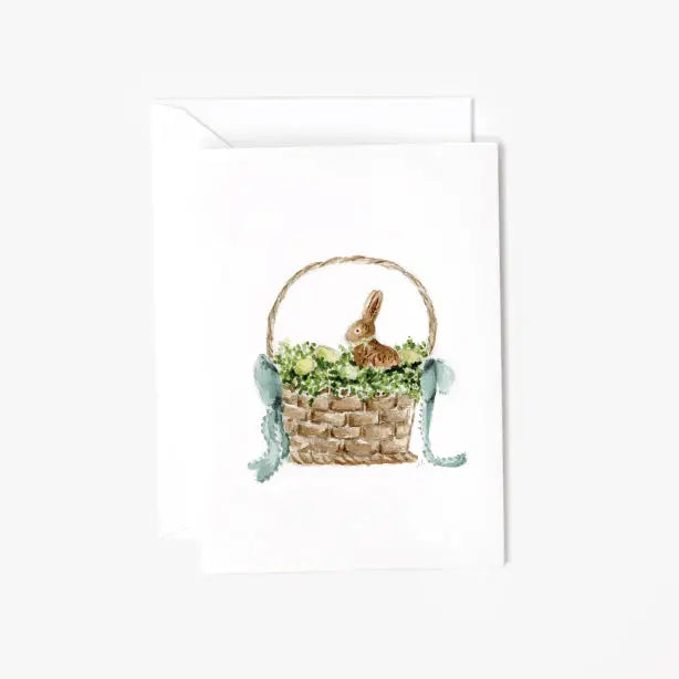 Easter Basket Mini Enclosure Notecard by Emily Lex