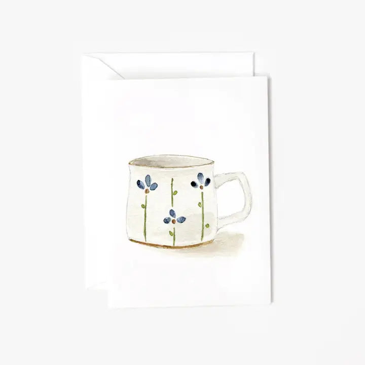 Flower Mug Mini Enclosure Notecard