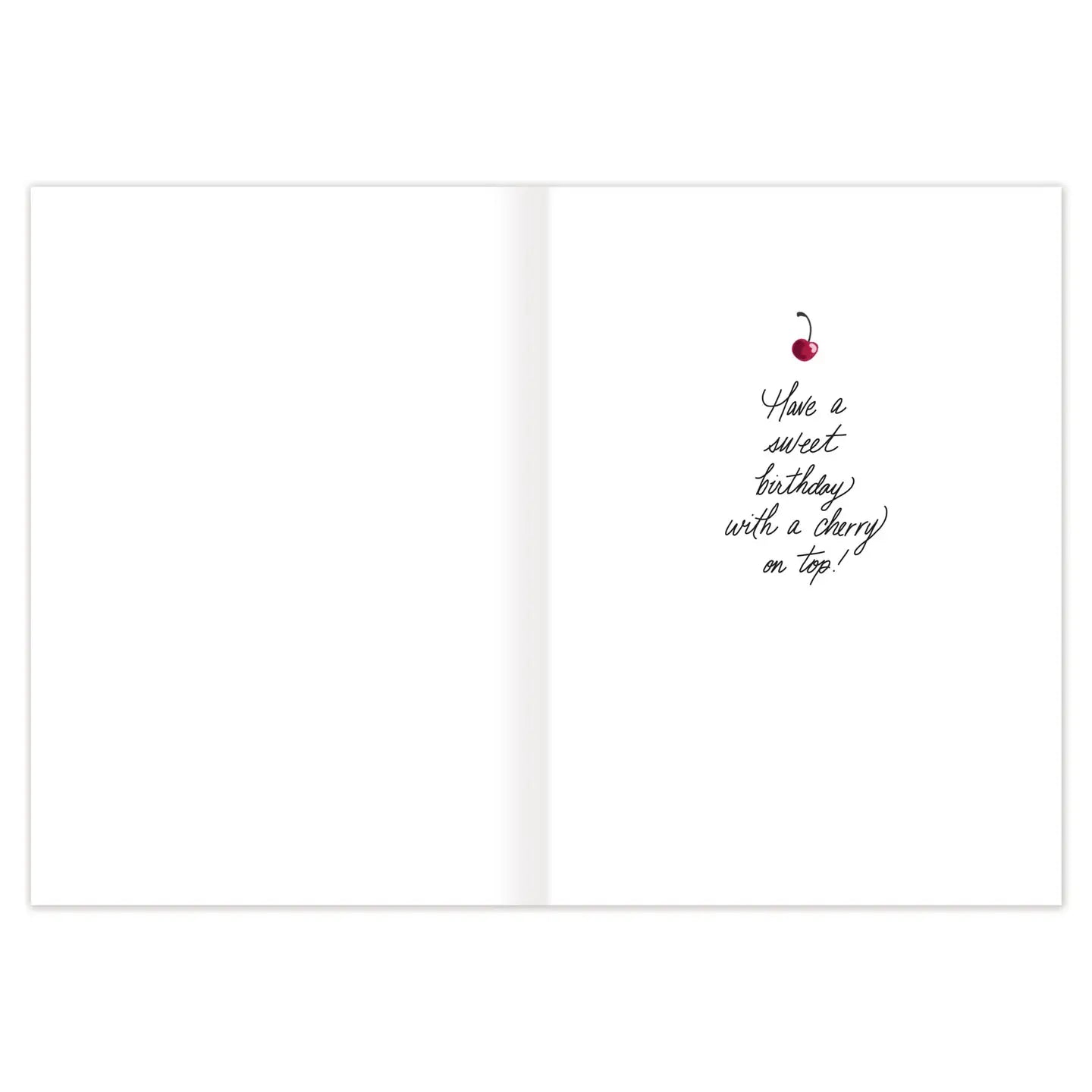Cherry Cake Birthday Card