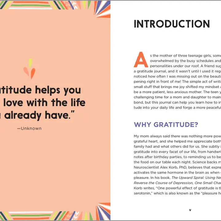 Gratitude Journal For Teen Girls and Moms