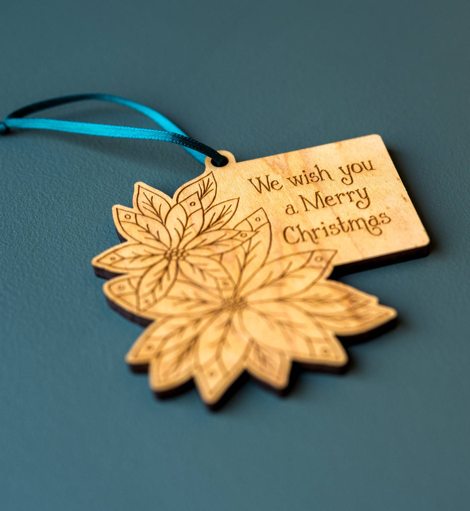 Christmas Poinsettia Ornament