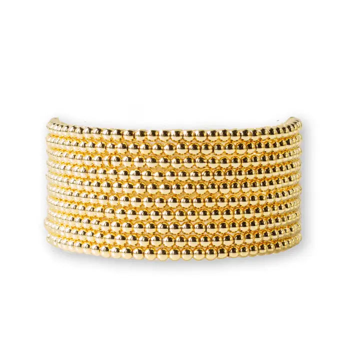 Gold Beaded Bracelets-4mm