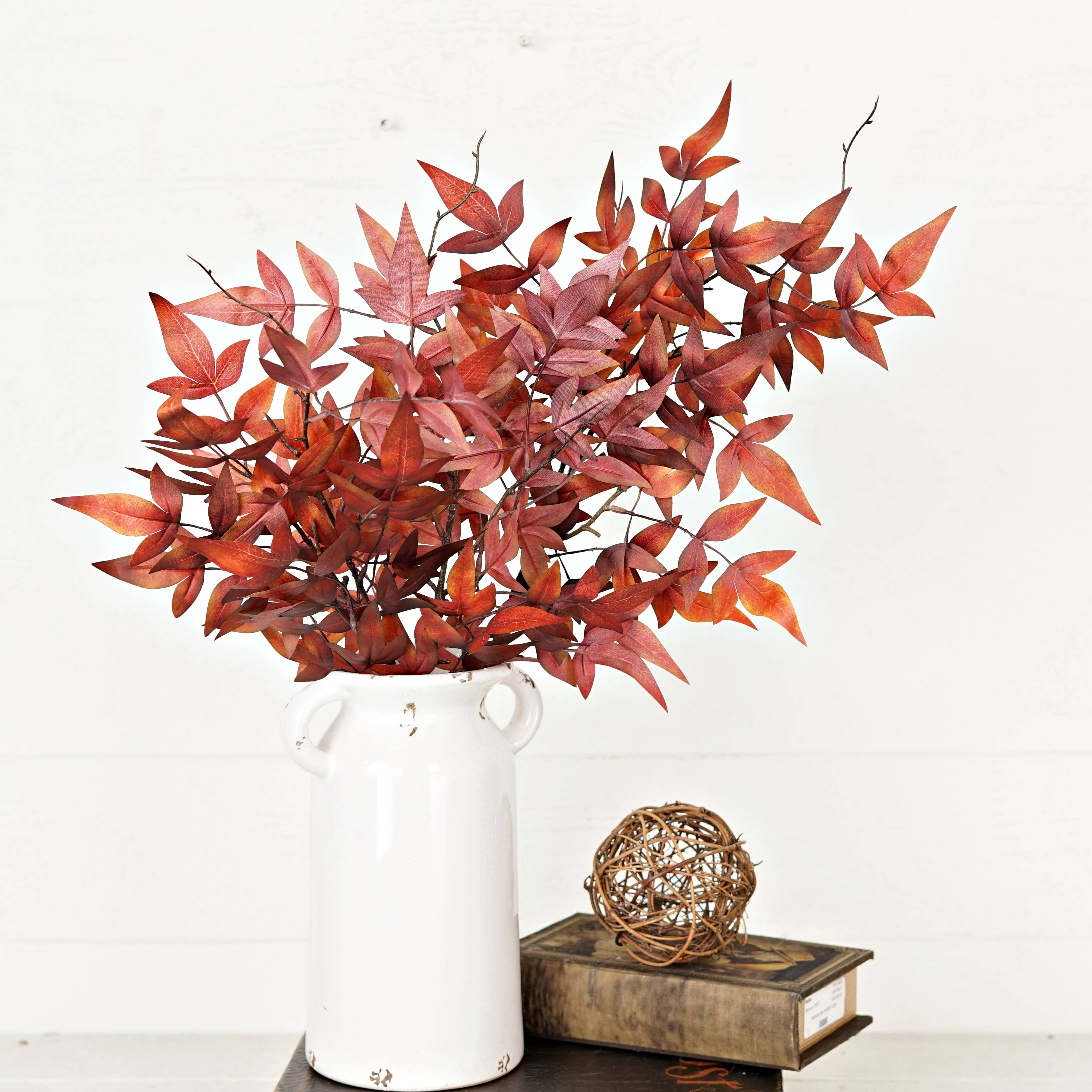 530655- 24in Spray-Dark Burgundy Japanese Maple Leaves