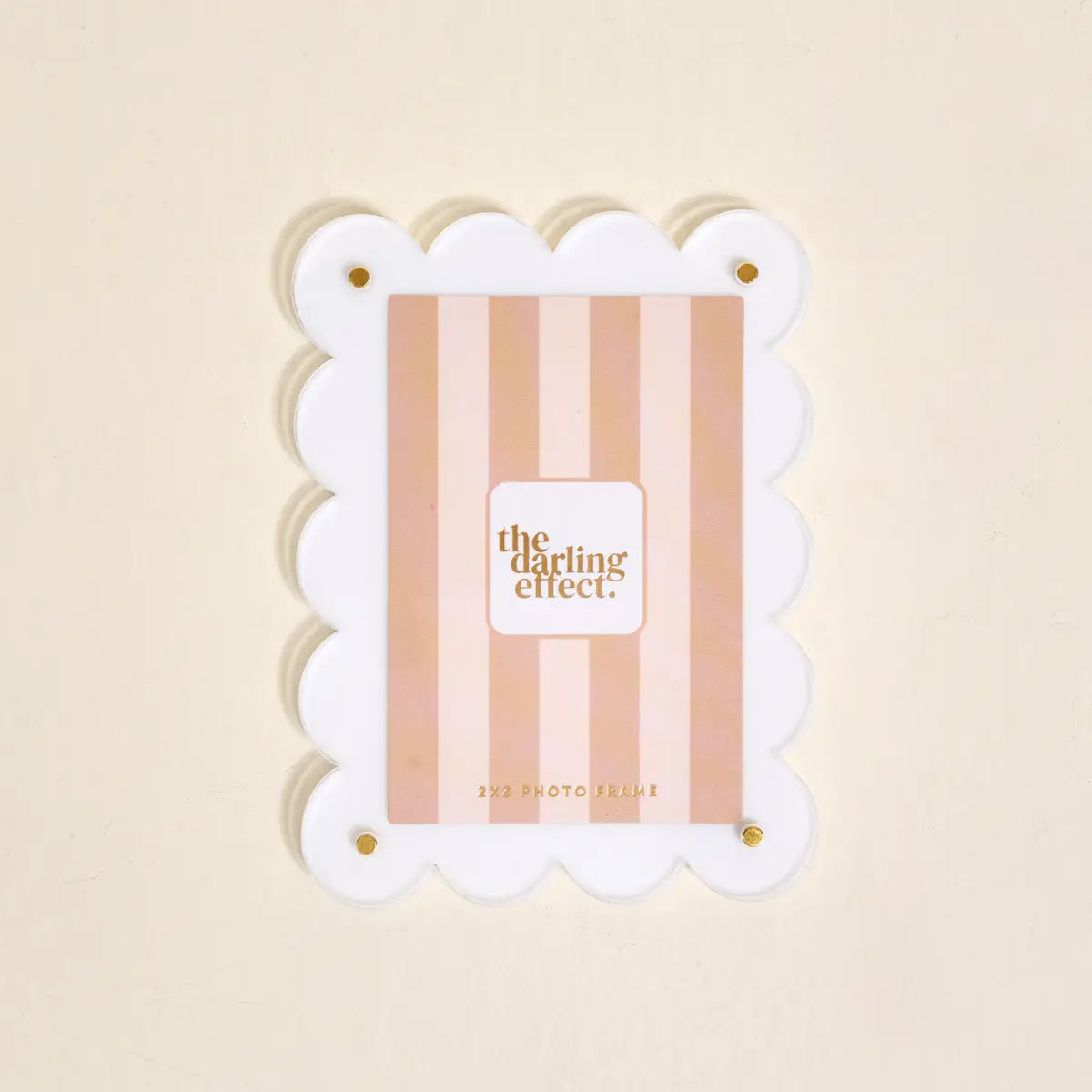 Mini Acrylic Picture Frame Magnet–White