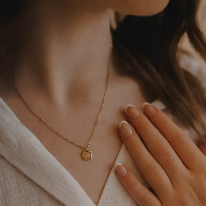 Hope Disc Necklace
