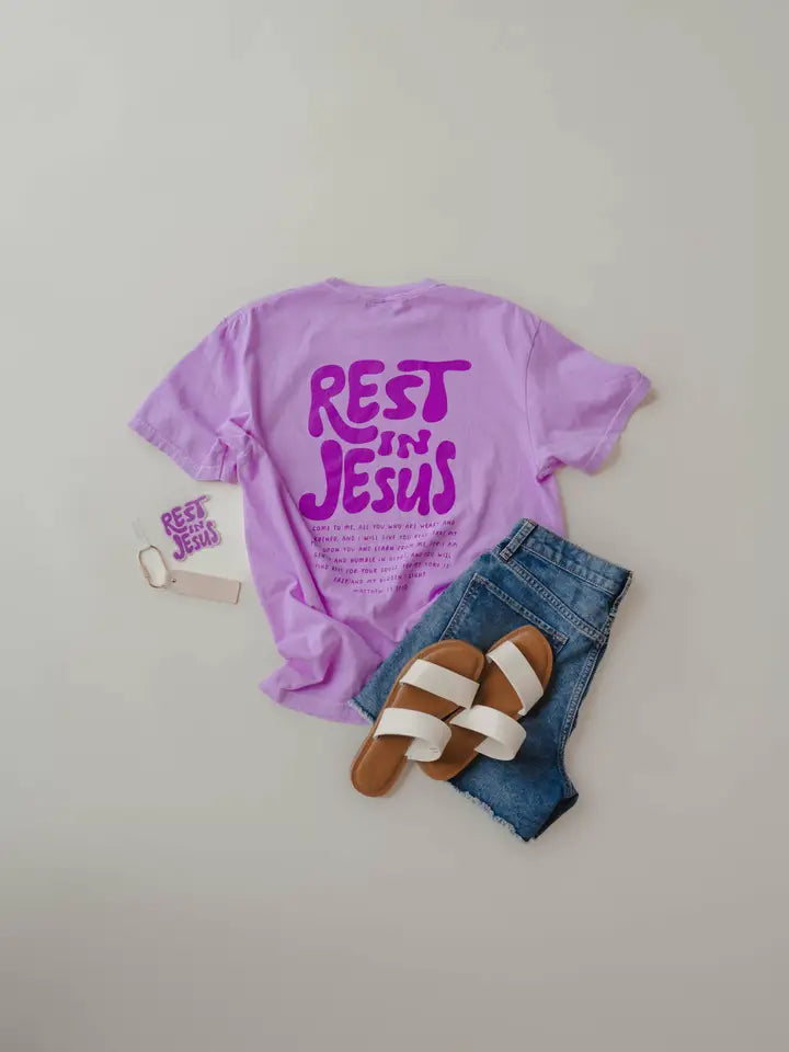 Rest in Jesus Tee | Women's Christian Tee