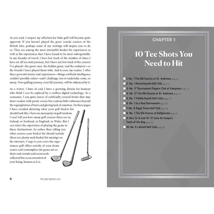 Golf Bucket List By Jeffrey Thoreson