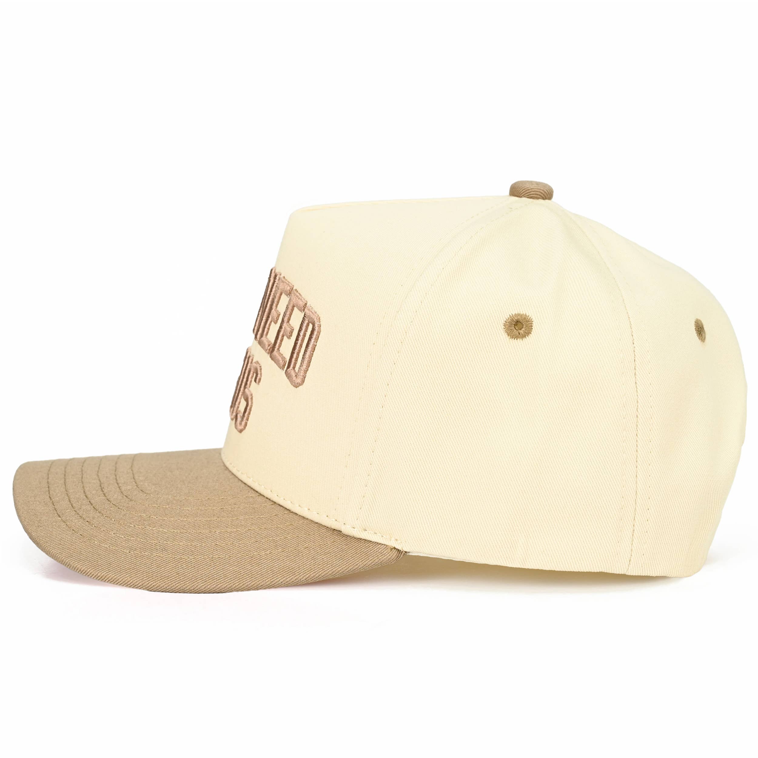C.C Y'ALL NEED JESUS Embroidered Letter Two Tone Trucker Hat: Red