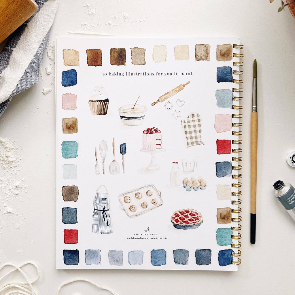 Baking Watercolor Workbook by emily lex