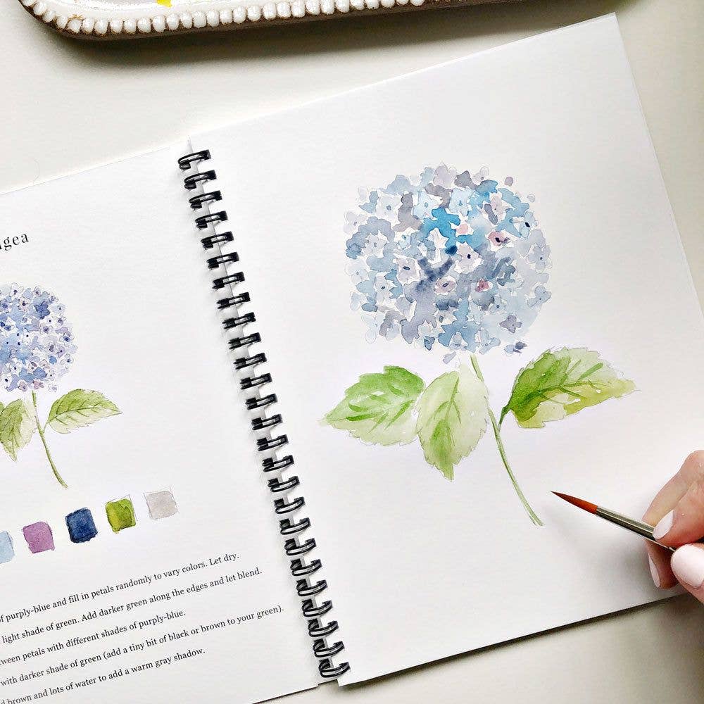 Flowers Watercolor Workbook by Emily Lex