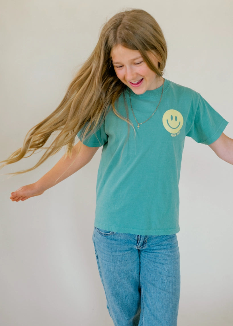 Youth It's A Great Day Tee - Seafoam