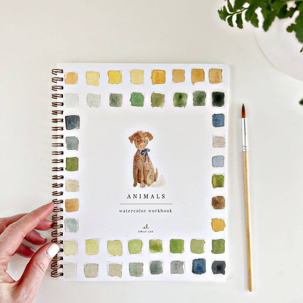 Animals Watercolor Workbook by Emily Lex