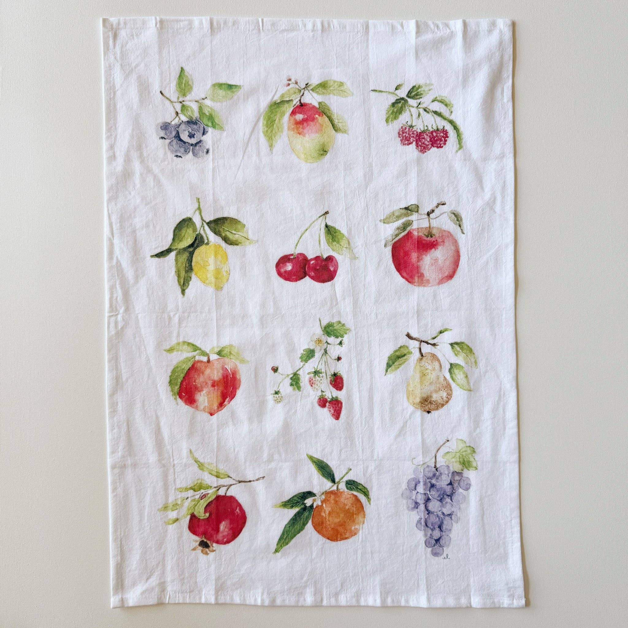 Emily Lex - Fruit Tea towel