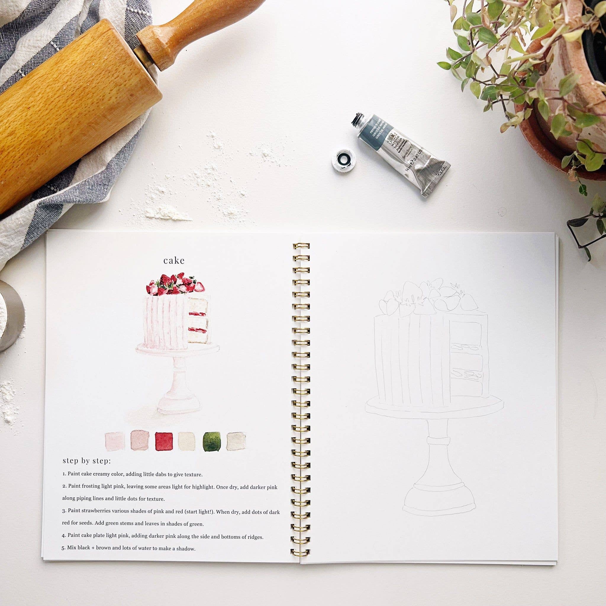 Baking Watercolor Workbook by Emily Lex