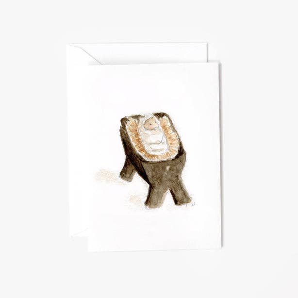 Baby jesus mini enclosure notecard