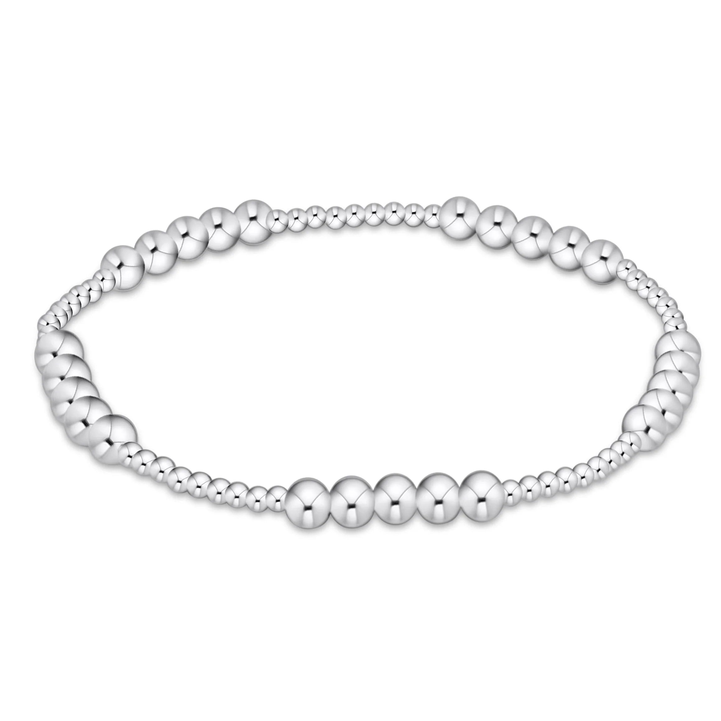 Enewton- Classic Blissful Pattern 2mm Bead Bracelet- 4mm Sterling