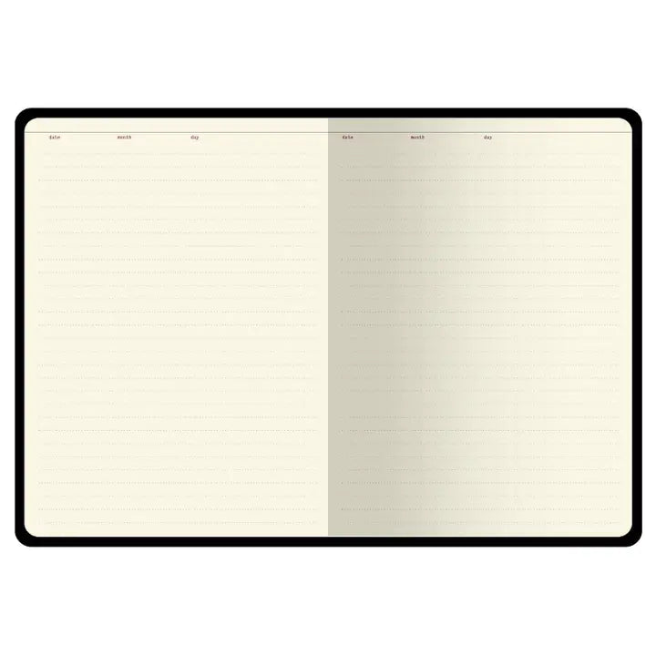 Vegan Leather Hardcover Daily Planner -Peonies