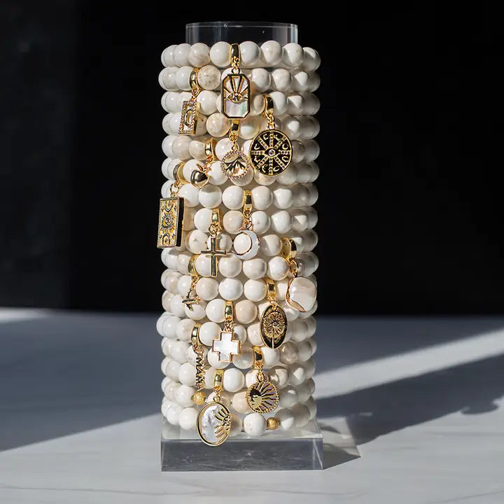 Mother of Pearl Cross Charm