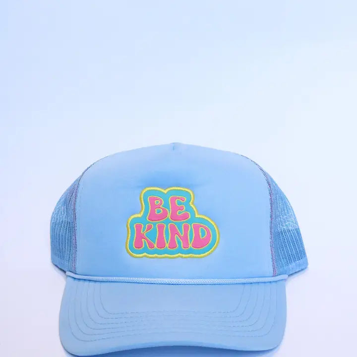 Powder Blue Be Kind Trucker